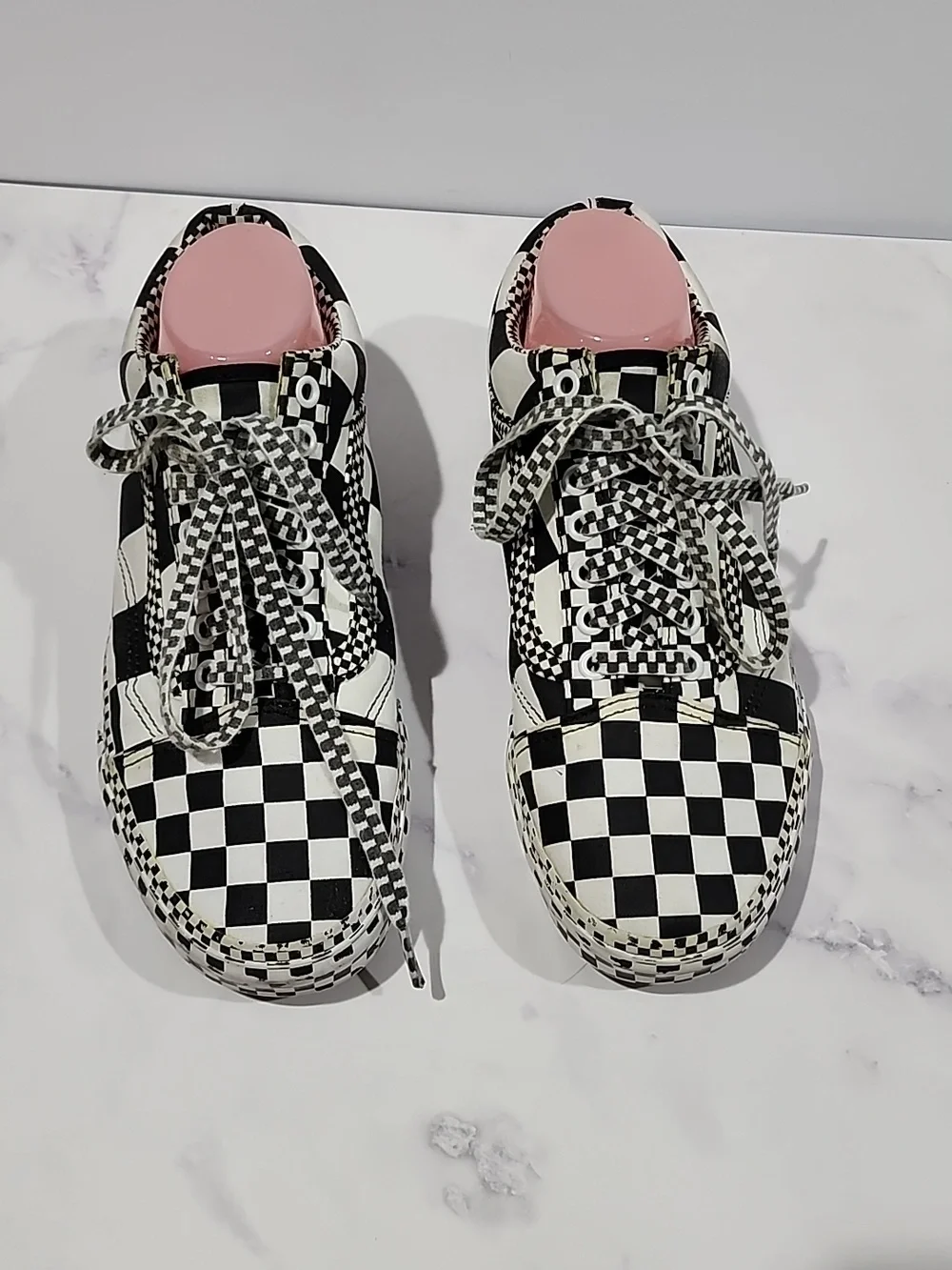 Vans Checkered Black and White  Sneakers - Picture 2 of 7